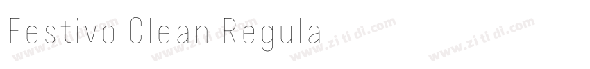 Festivo Clean Regula字体转换